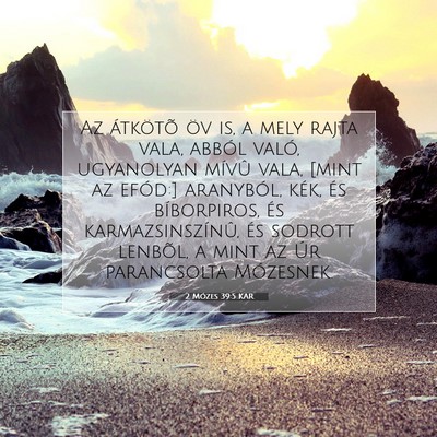 2 Mózes 39:5 KAR Bibliai verskép