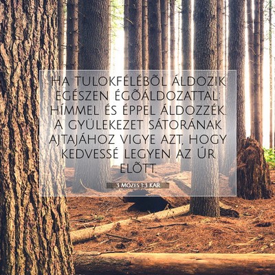 3 Mózes 1:3 Bibliai vers magyarázata
