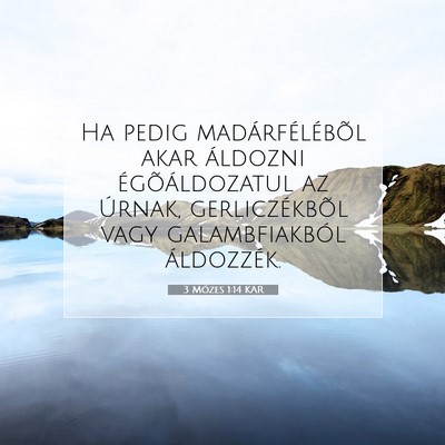 3 Mózes 1:14 Bibliai vers magyarázata