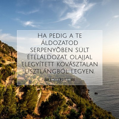 3 Mózes 2:5 KAR Bibliai verskép