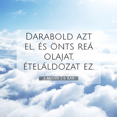 3 Mózes 2:6 Bibliai vers magyarázata
