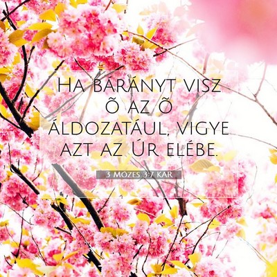 3 Mózes 3:7 KAR Bibliai verskép