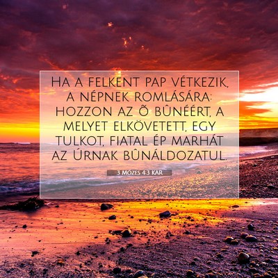 3 Mózes 4:3 KAR Bibliai verskép