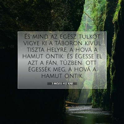 3 Mózes 4:12 KAR Bibliai verskép