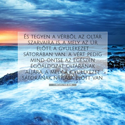 3 Mózes 4:18 KAR Bibliai verskép