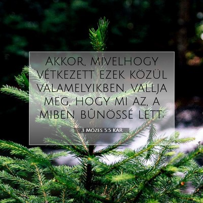 3 Mózes 5:5 KAR Bibliai verskép