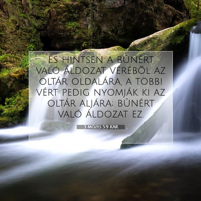 3 Mózes 5:9 KAR Bibliai verskép