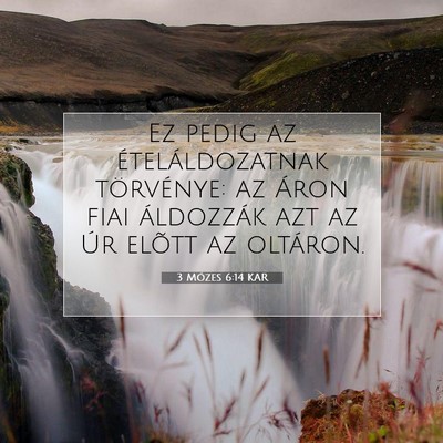 3 Mózes 6:14 KAR Bibliai verskép