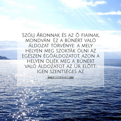 3 Mózes 6:25 KAR Bibliai verskép