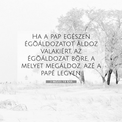 3 Mózes 7:8 KAR Bibliai verskép