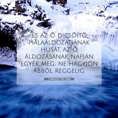 3 Mózes 7:15 KAR Bibliai verskép