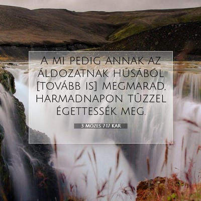 3 Mózes 7:17 KAR Bibliai verskép