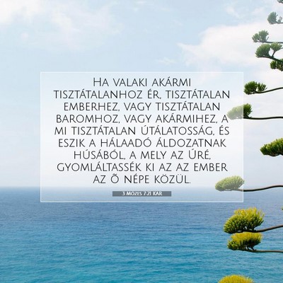 3 Mózes 7:21 KAR Bibliai verskép
