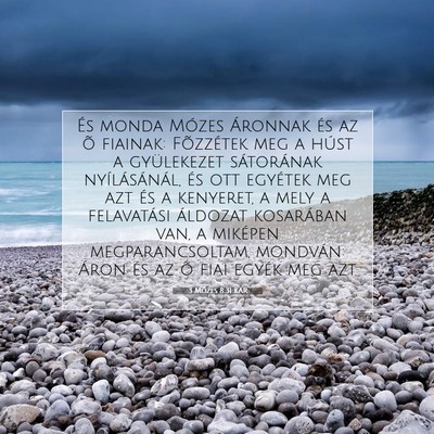 3 Mózes 8:31 KAR Bibliai verskép