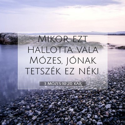 3 Mózes 10:20 Bibliai vers magyarázata