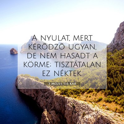 3 Mózes 11:6 Bibliai vers magyarázata