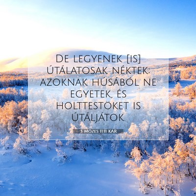 3 Mózes 11:11 KAR Bibliai verskép