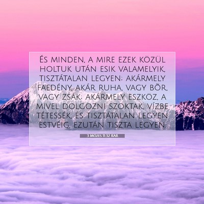 3 Mózes 11:32 KAR Bibliai verskép