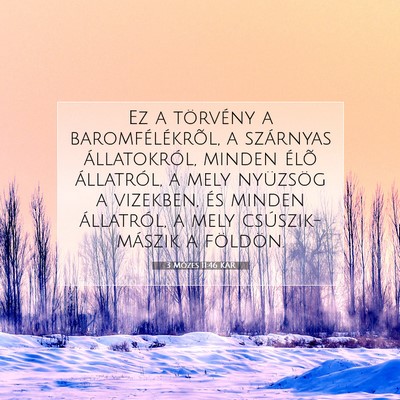 3 Mózes 11:46 KAR Bibliai verskép