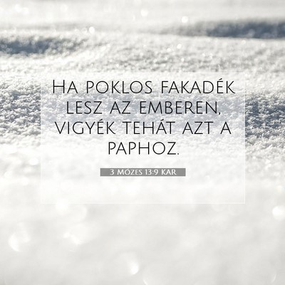3 Mózes 13:9 Bibliai vers magyarázata