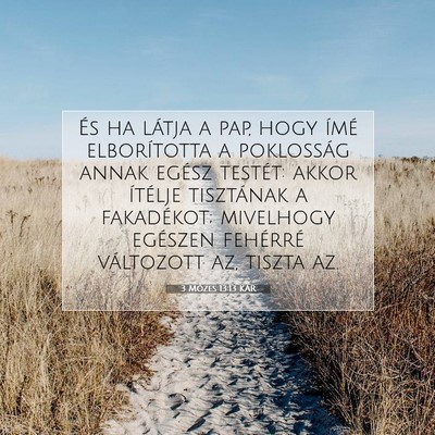 3 Mózes 13:13 KAR Bibliai verskép