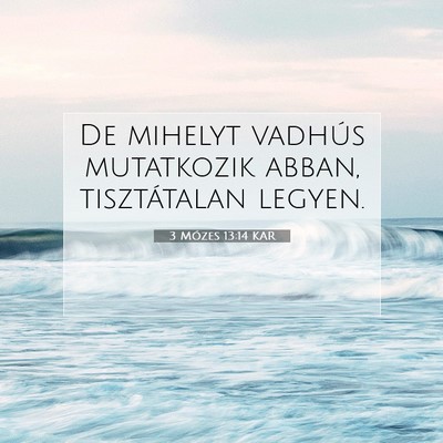 3 Mózes 13:14 KAR Bibliai verskép