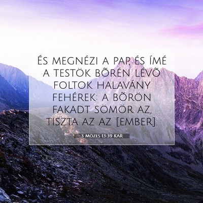 3 Mózes 13:39 Bibliai vers magyarázata