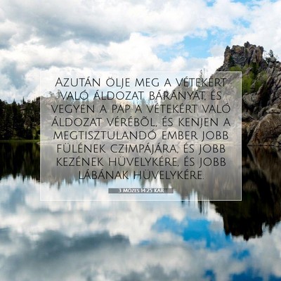 3 Mózes 14:25 KAR Bibliai verskép