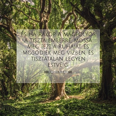 3 Mózes 15:8 KAR Bibliai verskép