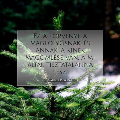 3 Mózes 15:32 KAR Bibliai verskép