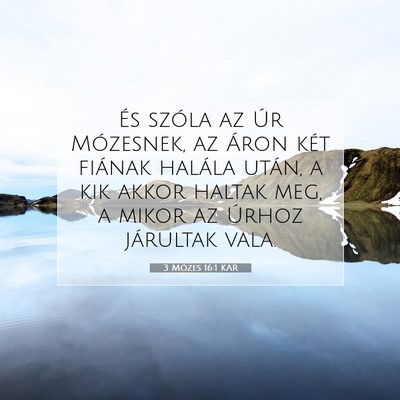 3 Mózes 16:1 KAR Bibliai verskép