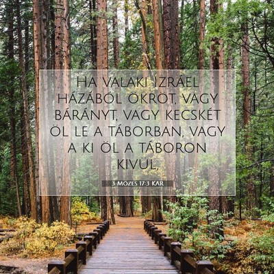 3 Mózes 17:3 KAR Bibliai verskép