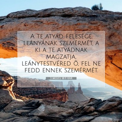 3 Mózes 18:11 KAR Bibliai verskép