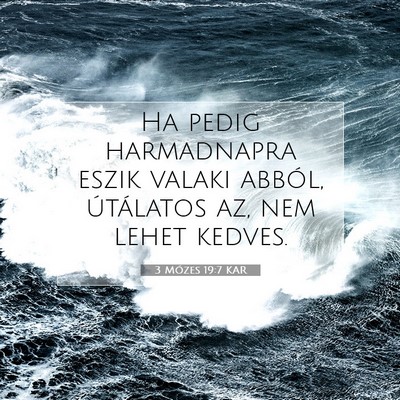 3 Mózes 19:7 KAR Bibliai verskép