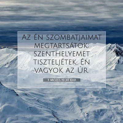 3 Mózes 19:30 KAR Bibliai verskép