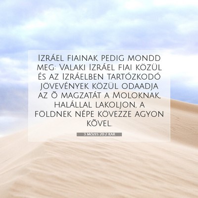 3 Mózes 20:2 KAR Bibliai verskép