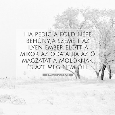 3 Mózes 20:4 KAR Bibliai verskép