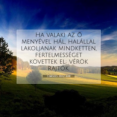 3 Mózes 20:12 KAR Bibliai verskép