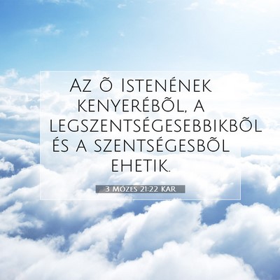3 Mózes 21:22 KAR Bibliai verskép