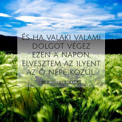 3 Mózes 23:30 KAR Bibliai verskép