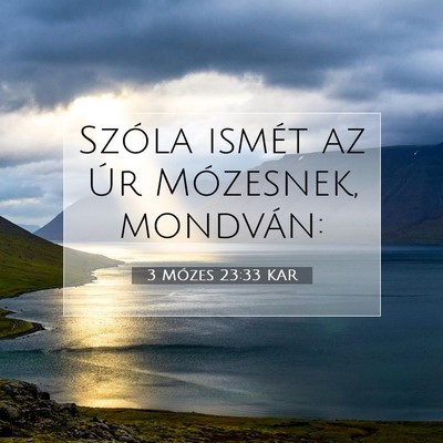 3 Mózes 23:33 KAR Bibliai verskép