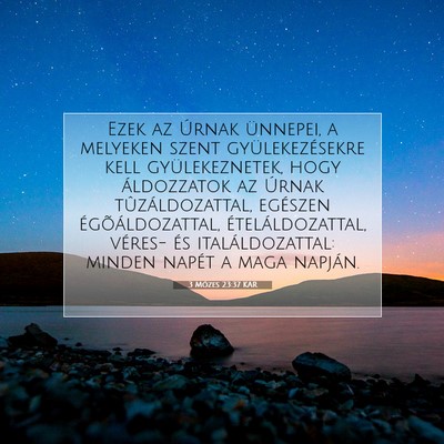3 Mózes 23:37 KAR Bibliai verskép