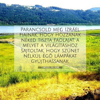 3 Mózes 24:2 KAR Bibliai verskép