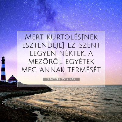 3 Mózes 25:12 KAR Bibliai verskép
