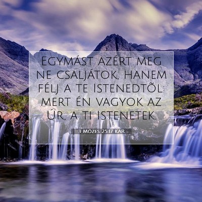 3 Mózes 25:17 KAR Bibliai verskép