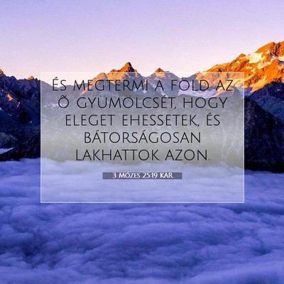 3 Mózes 25:19 Bibliai vers magyarázata