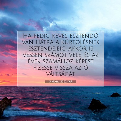 3 Mózes 25:52 Bibliai vers magyarázata