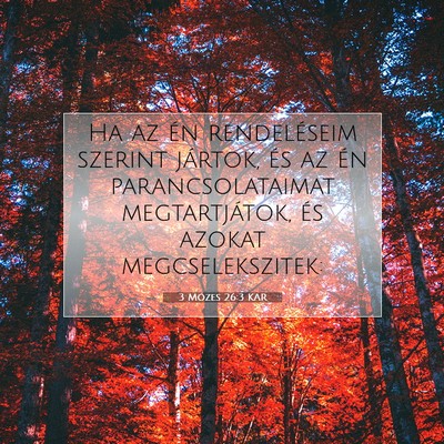 3 Mózes 26:3 KAR Bibliai verskép