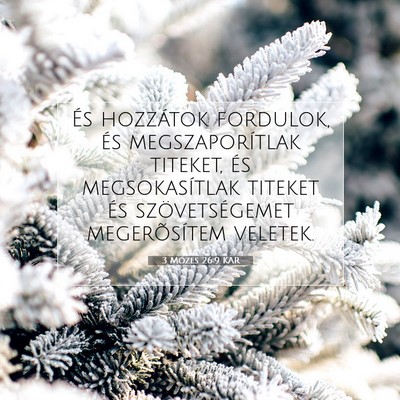 3 Mózes 26:9 KAR Bibliai verskép