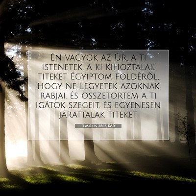 3 Mózes 26:13 KAR Bibliai verskép